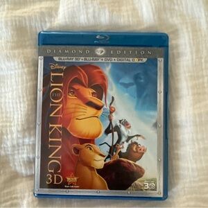 Disney The Lion King 3D Blu-ray in Case with original dust cover